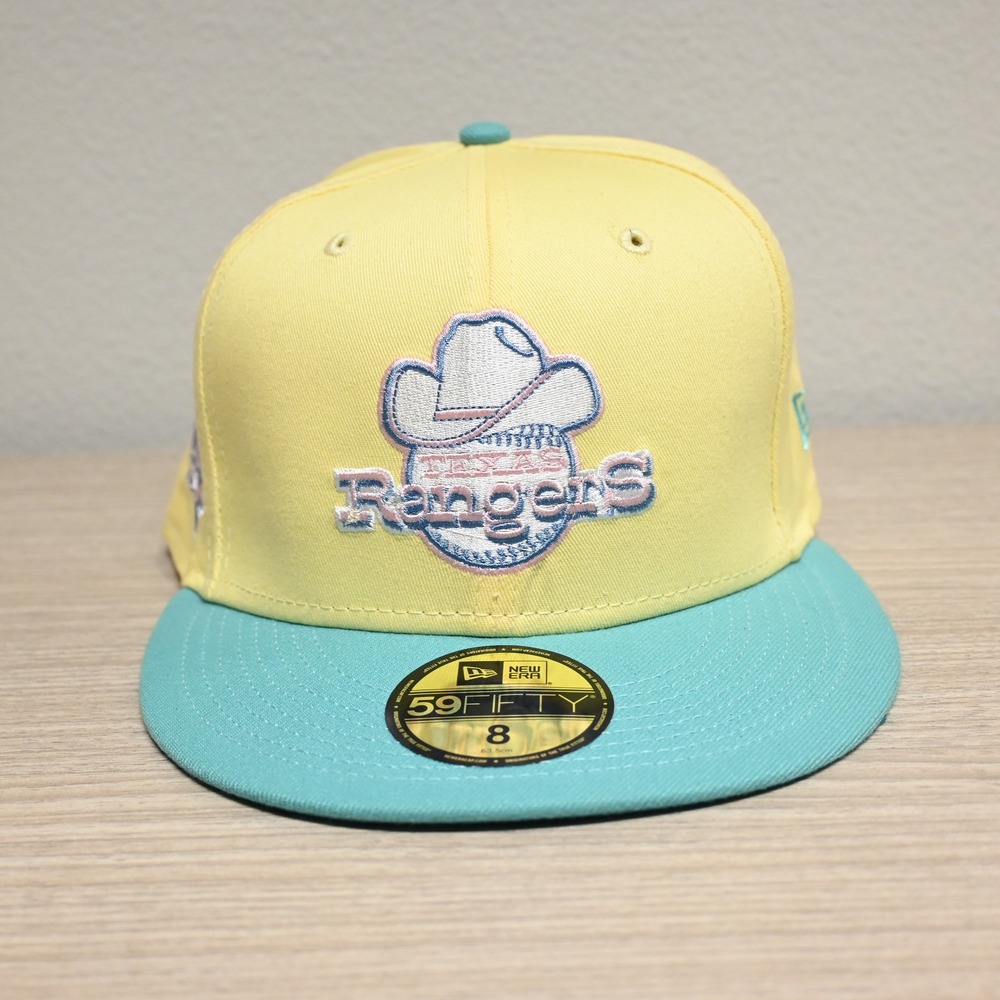 New Era Texas Rangers Cooperstown 40th Anniversary 59FIFTY Fitted Hat Size 8 - Picture 3 of 7